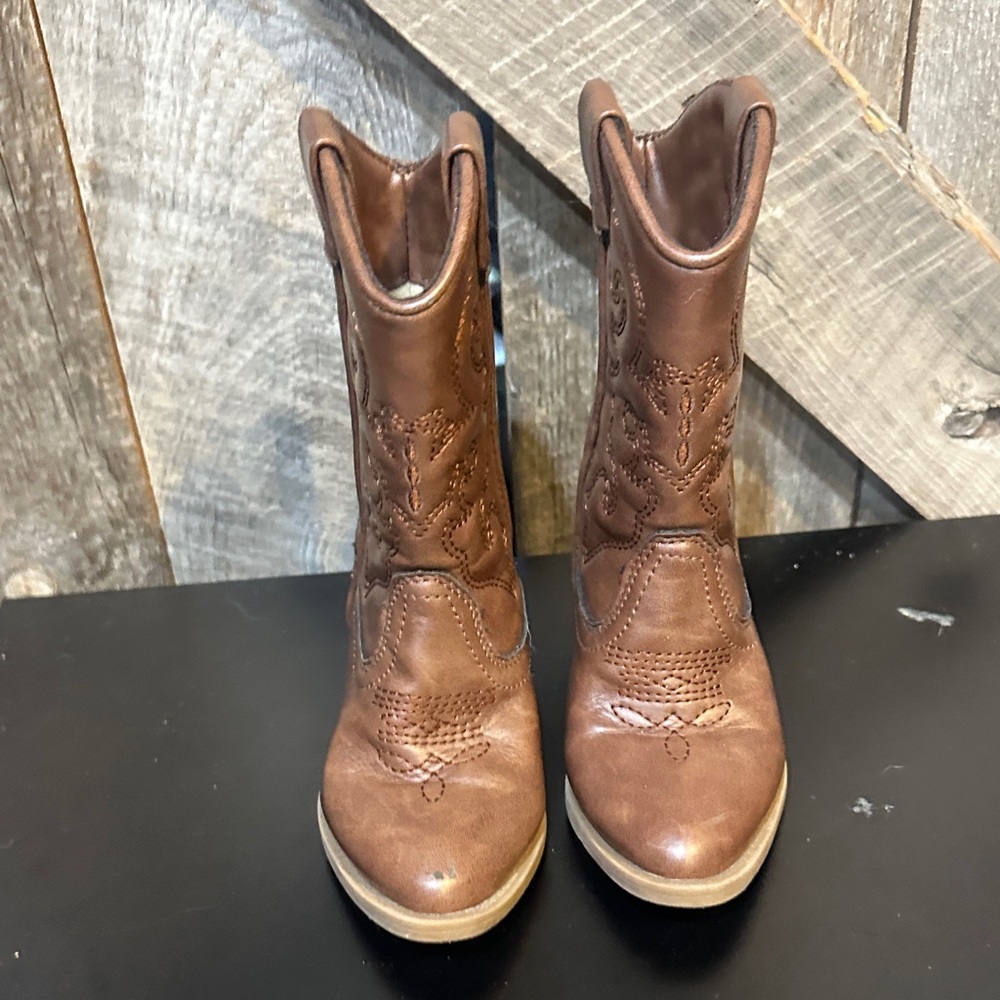 Tucker + Tate Brown Toddler/Cowboy Boots